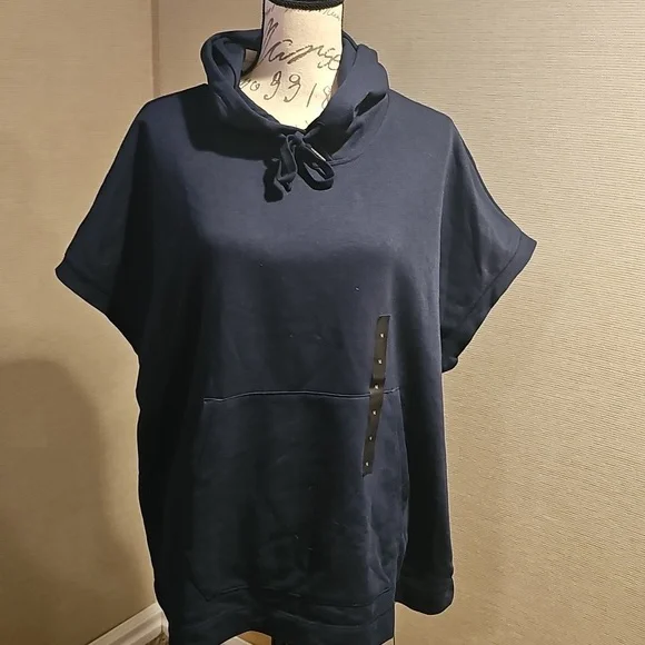 BANANA REPUBLIC blue hoodie... size XL....NEW! - Picture 2 of 10